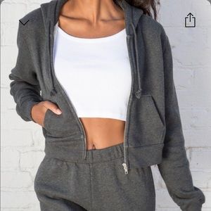 Brandy Melville Zip up hoodie